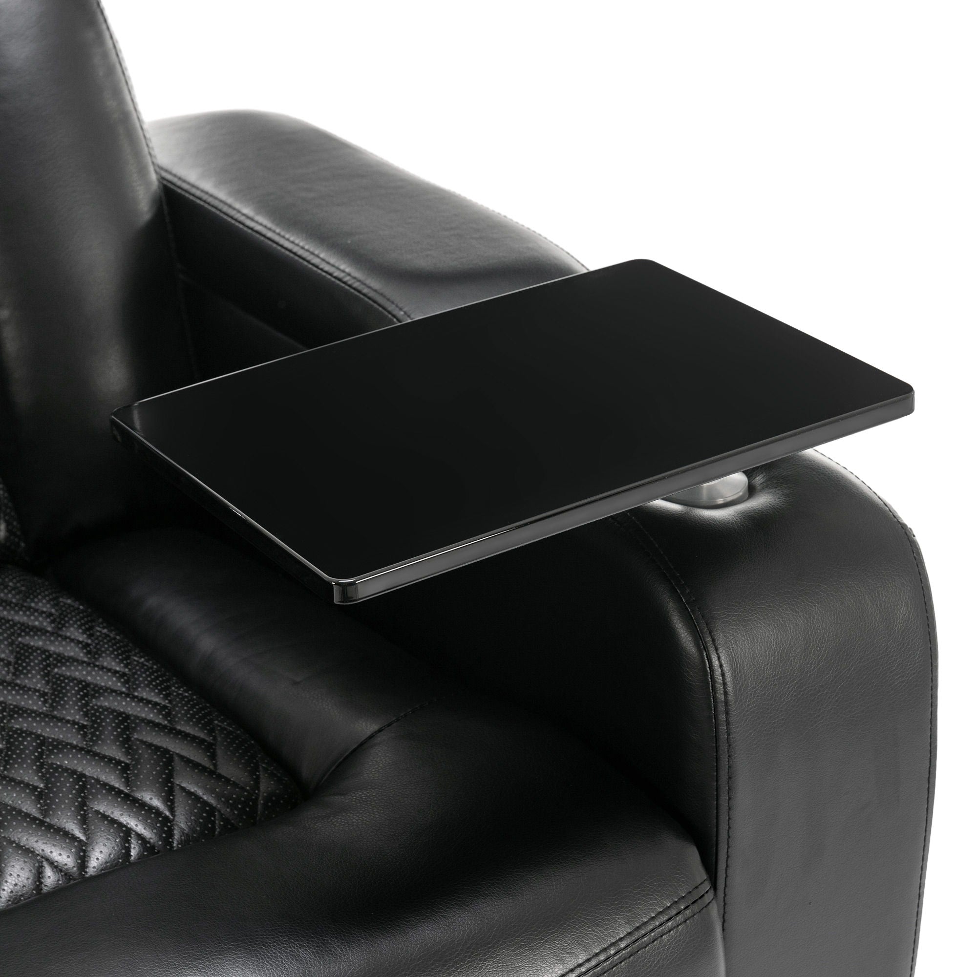 270 Degree Swivel Power Recliner With Tray Table, Phone Holder, Cup Holder, USB Port