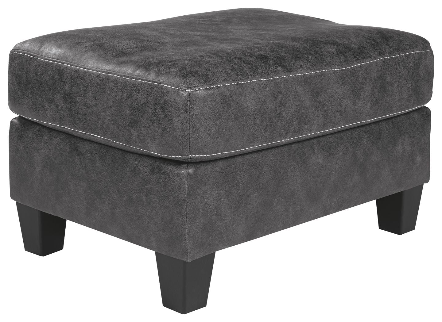 Ashley Furniture Venaldi - Gunmetal - Ottoman | Meri Furniture
