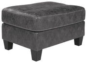 Ashley Furniture Venaldi - Gunmetal - Ottoman | Meri Furniture