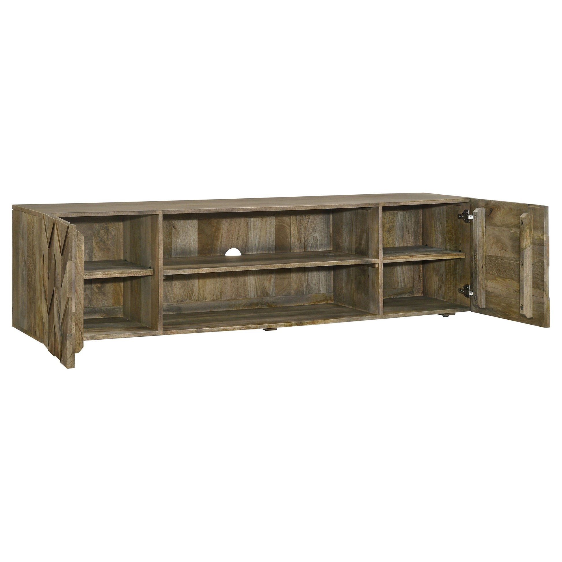 Coaster Fine Furniture Keese - 2 Door Wood TV Stand Media Console - Mango Brown | Meri Furniture