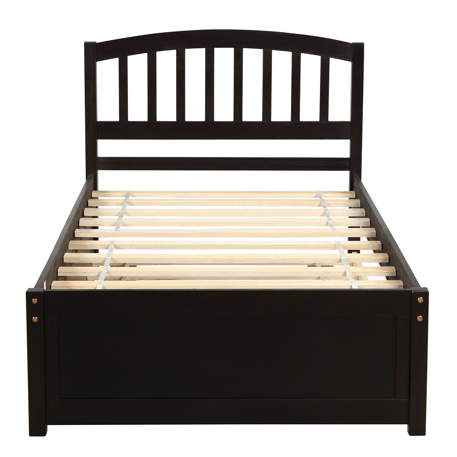 Platform Bed Wood Bed Frame With Trundle
