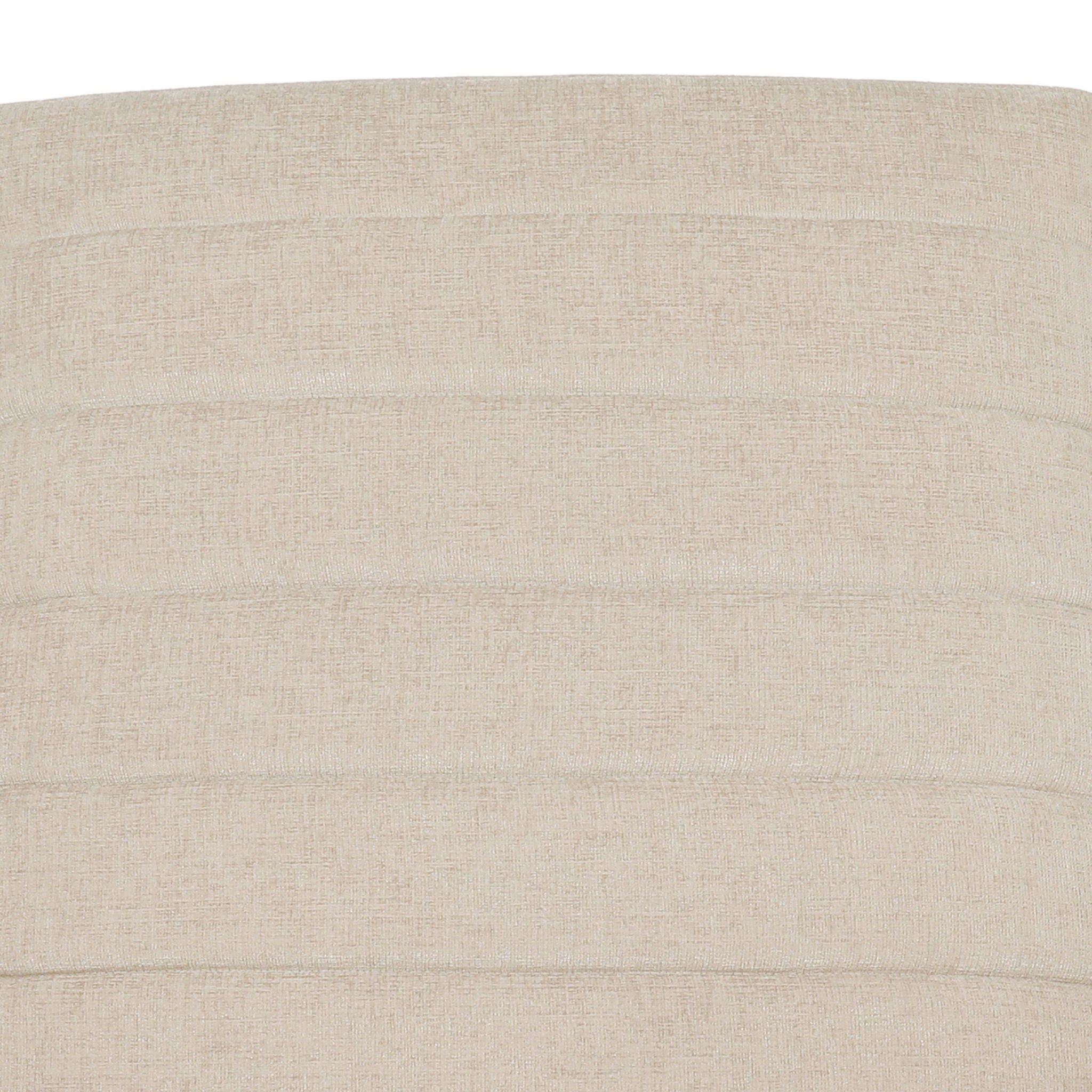 Mid Century Modern Fabric Channel Stitch Wood Pushback Recliner