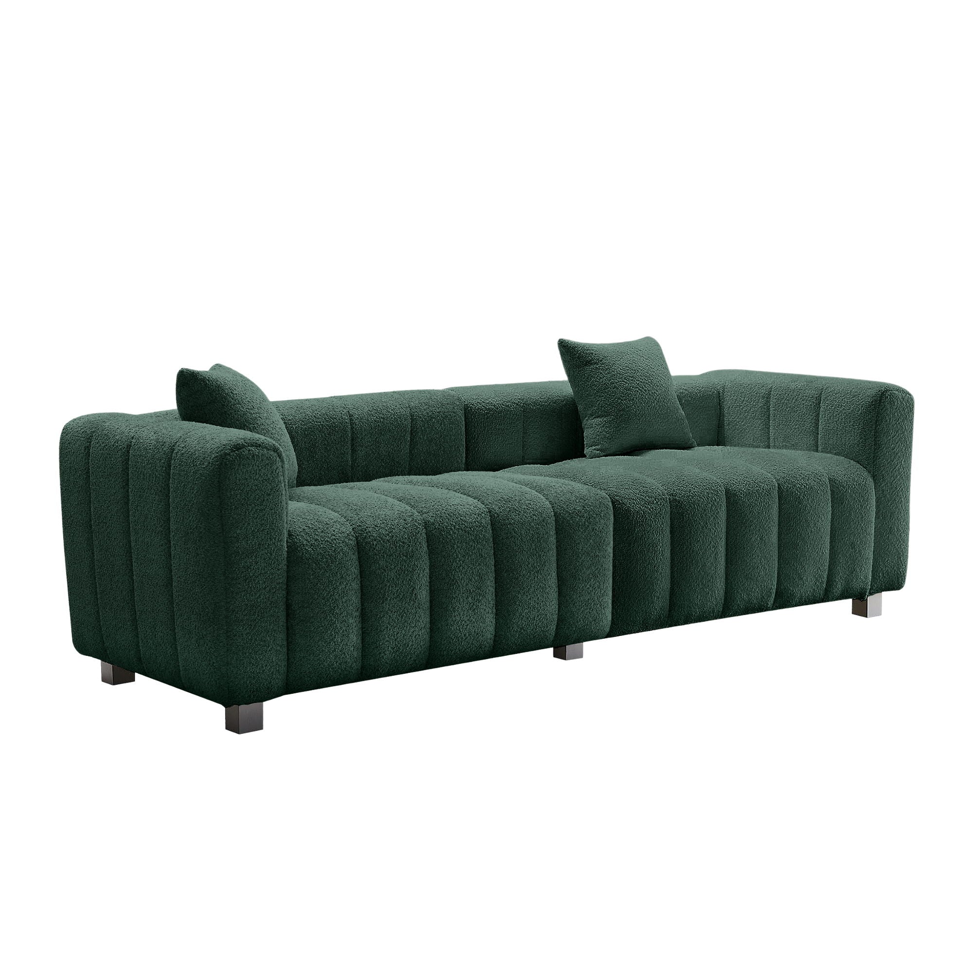 Modern 3 Seater Sofa With 2 Pillows