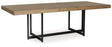 Signature Design by Ashley® Tomtyn - Light Brown - Rectangular Dining Room Extension Table | Meri Furniture