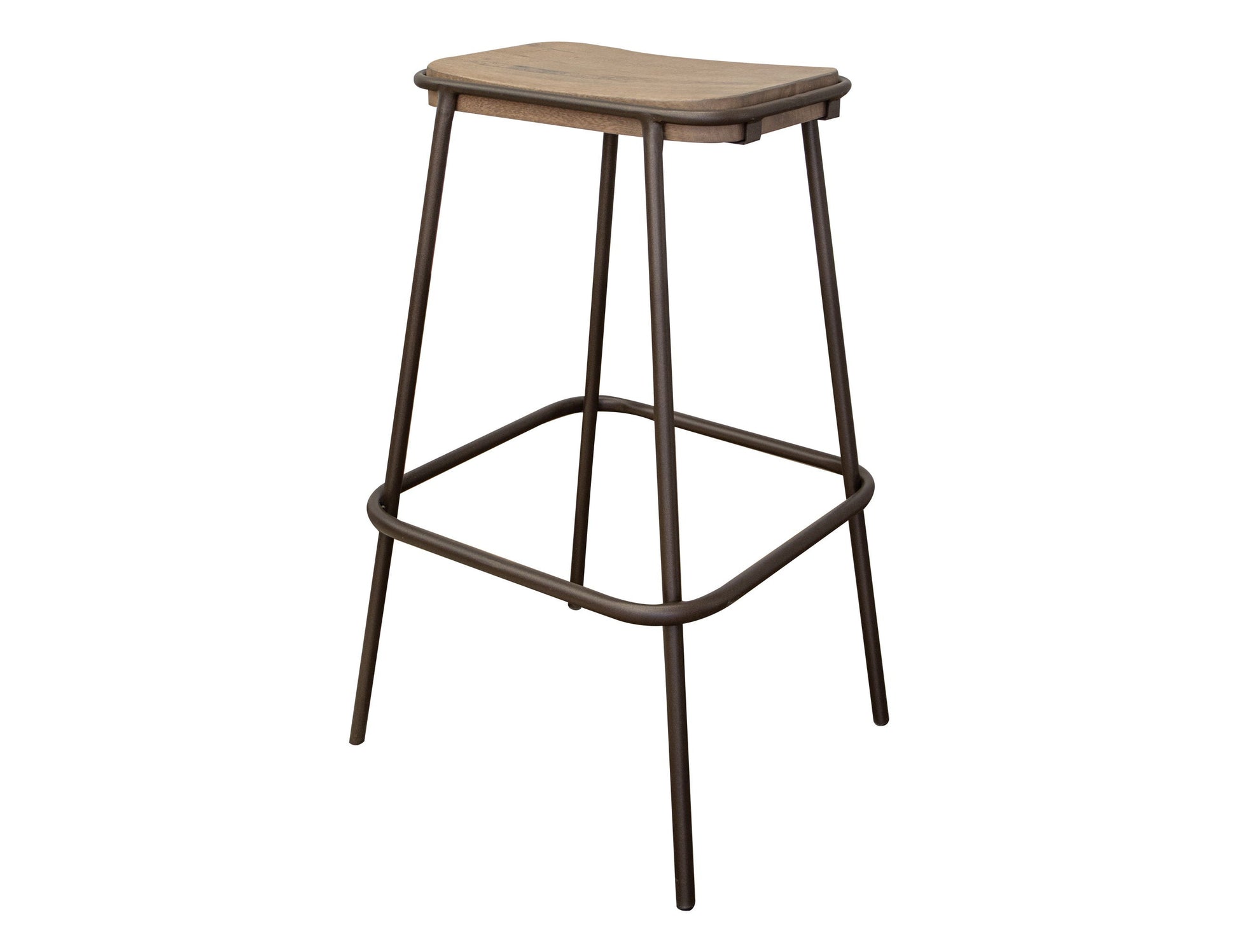 International Furniture Direct Natural Parota - Stool | Meri Furniture