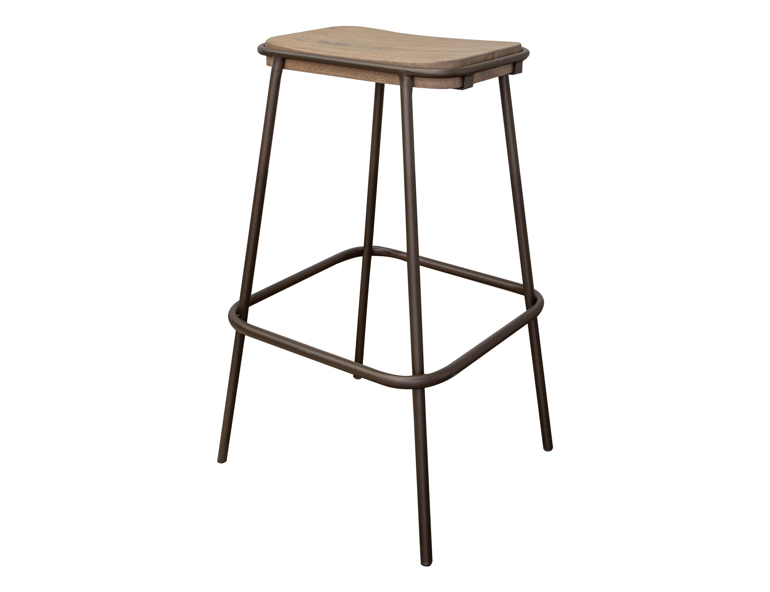 International Furniture Direct Natural Parota - Stool | Meri Furniture