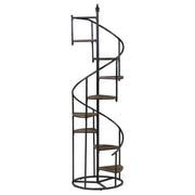 Coaster Fine Furniture Roseglen - 8-Shelf Staircase Bookshelf - Rustic Brown | Meri Furniture