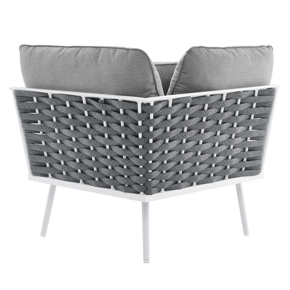 Stance 4 Piece Outdoor Patio Aluminum Sectional Sofa Set by Modway