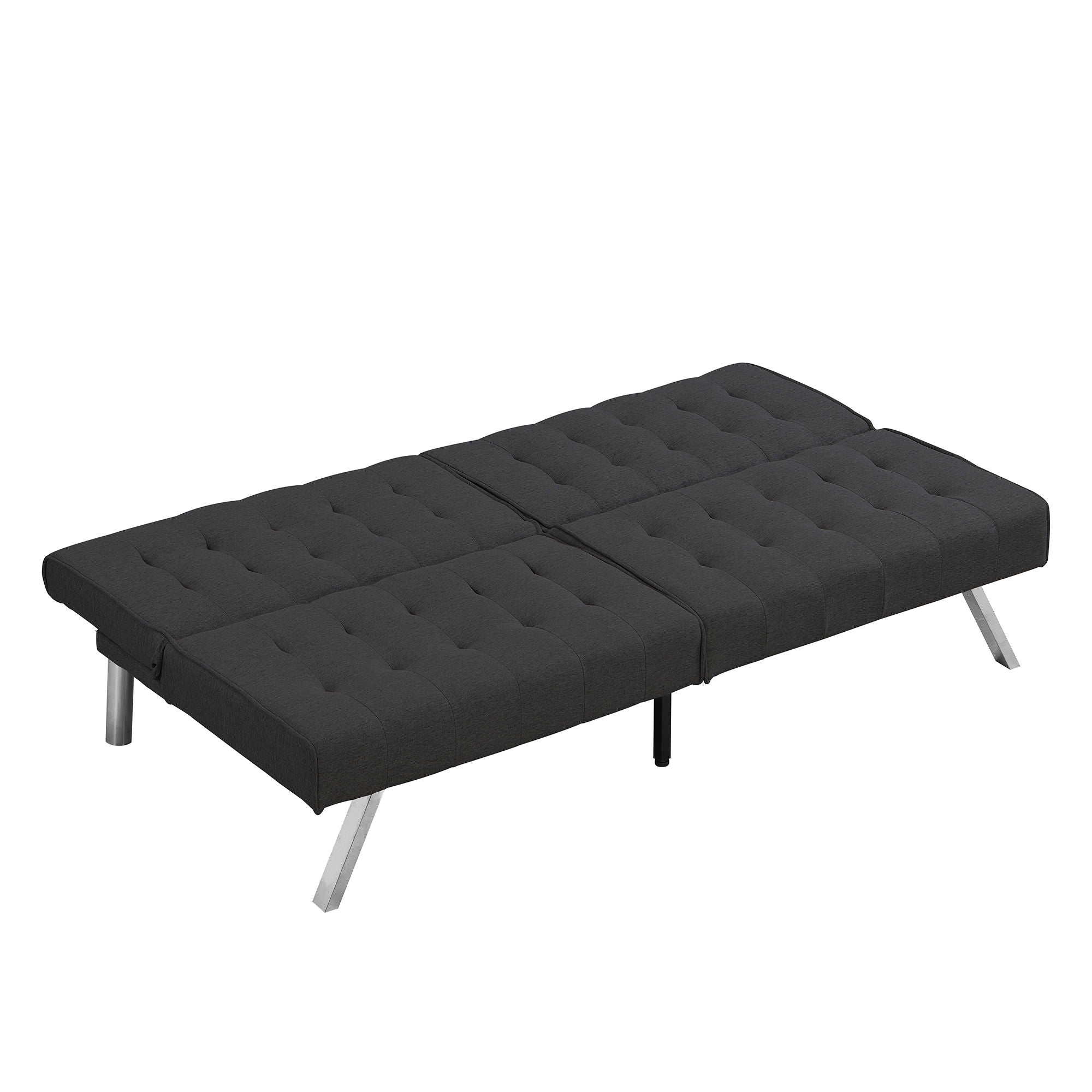 Modern Sofa Bed With Wood Frame And Stainless Legs