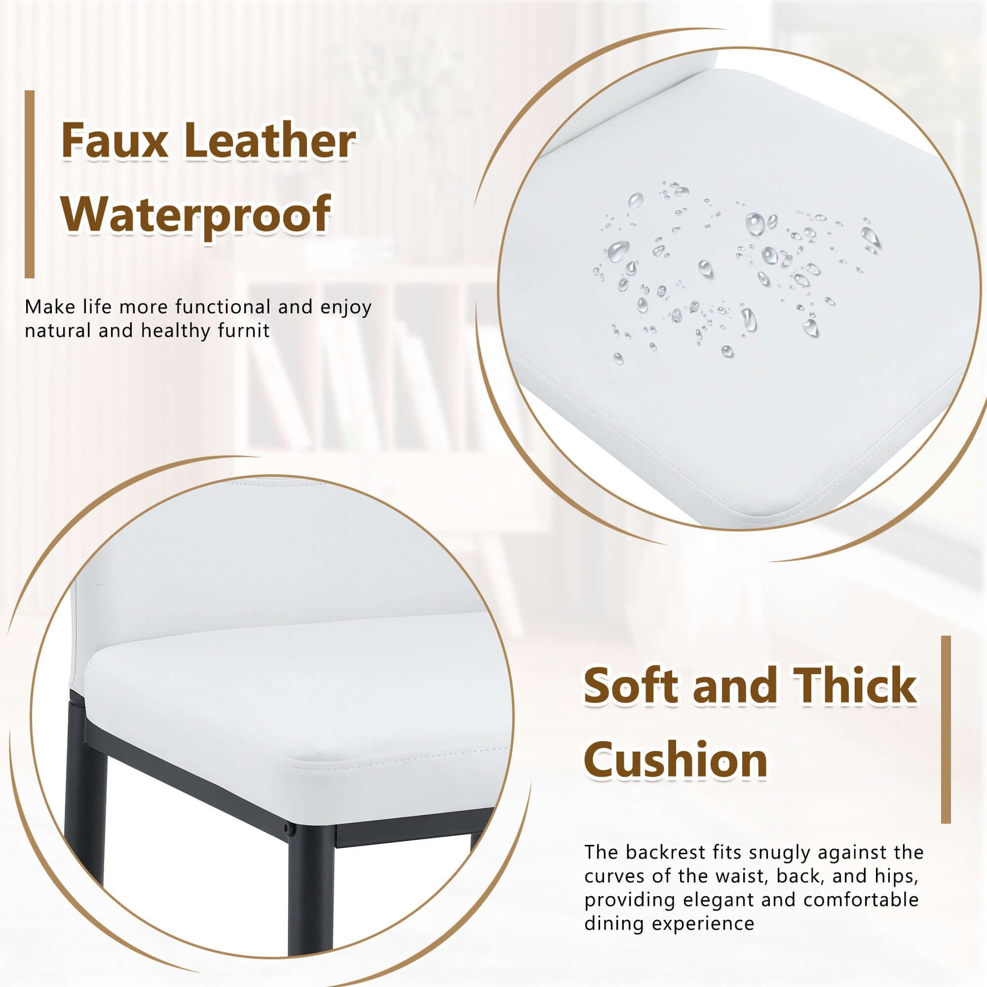 Dining Chairs With Shell Pattern, Comfort And Style