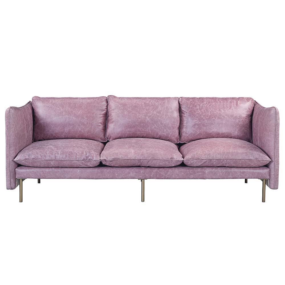 ACME Metis - Sofa - Wisteria - Grain Leather | Meri Furniture