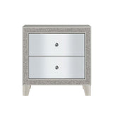 Sliverfluff - Nightstand - Mirrored & Champagne Finish