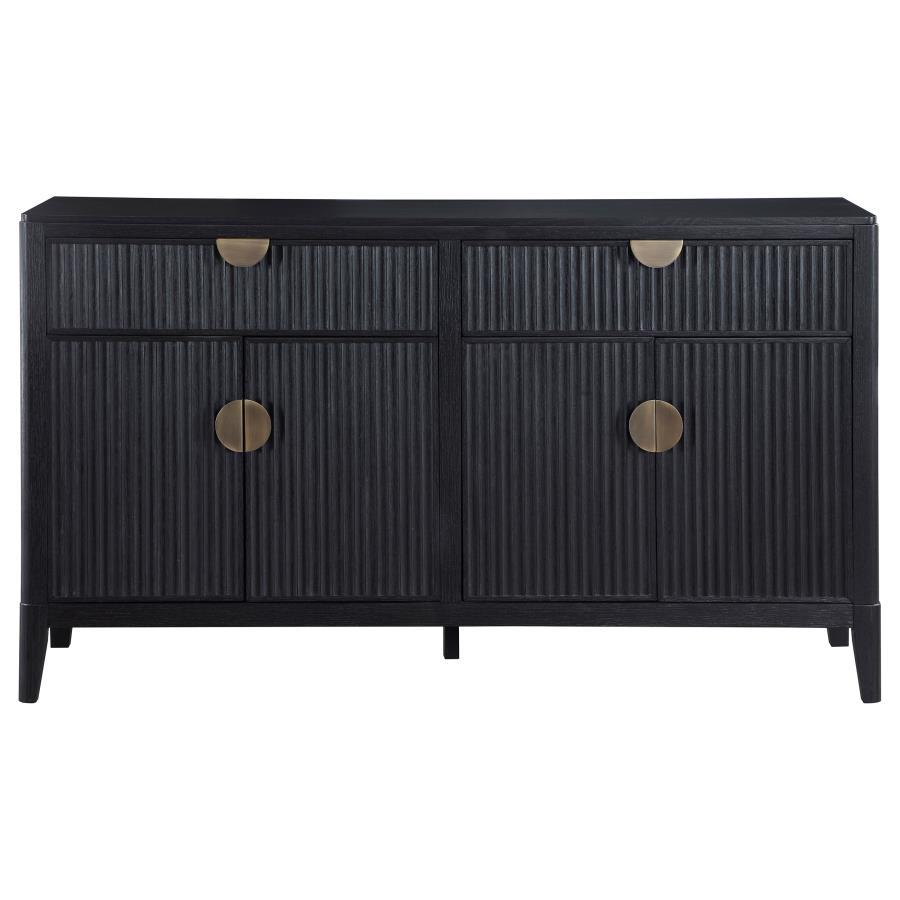Coaster Fine Furniture Brookmead - 4 Door Sideboard Buffet Storage Cabinet - Black | Meri Furniture