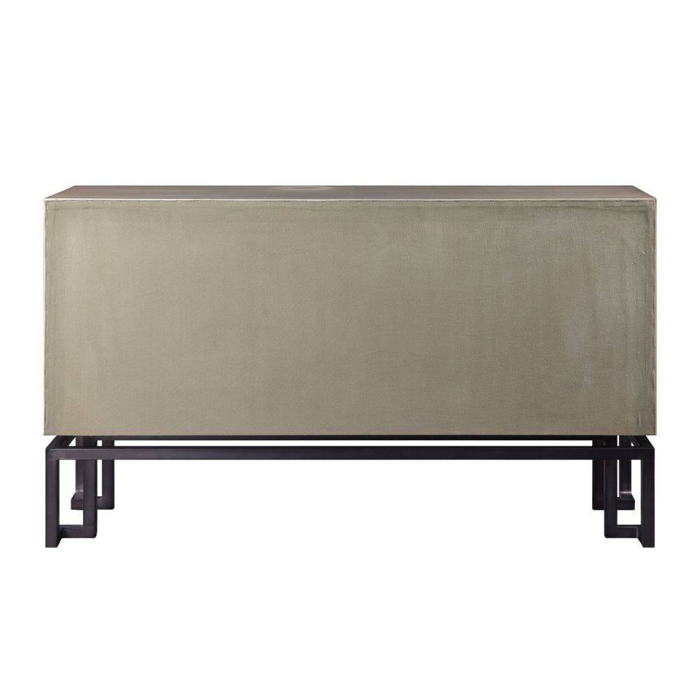 ACME Jennavieve - Accent Table - Gold Aluminum | Meri Furniture