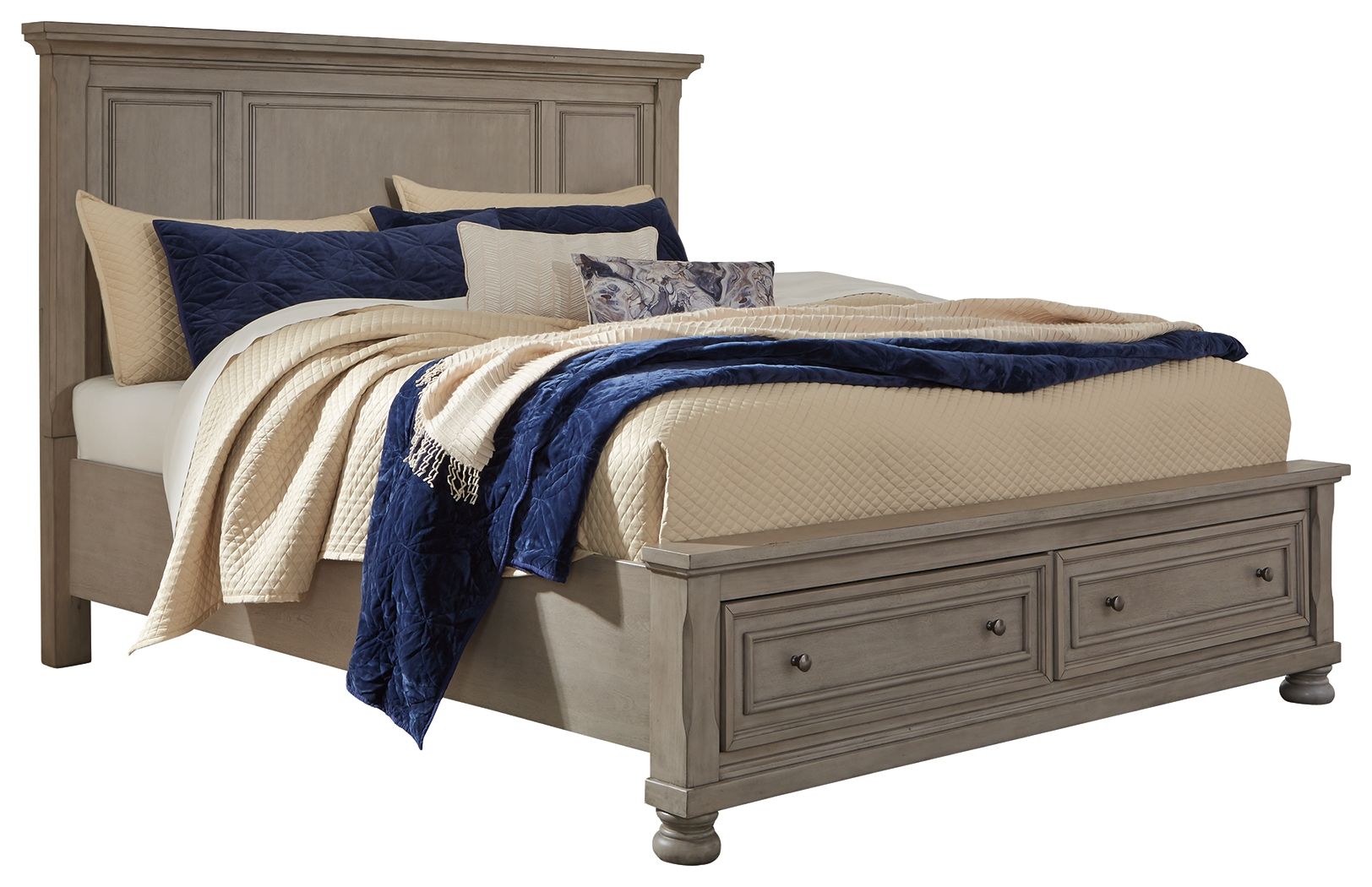Signature Design by Ashley® Lettner - Panel Storage Bed | Meri Furniture