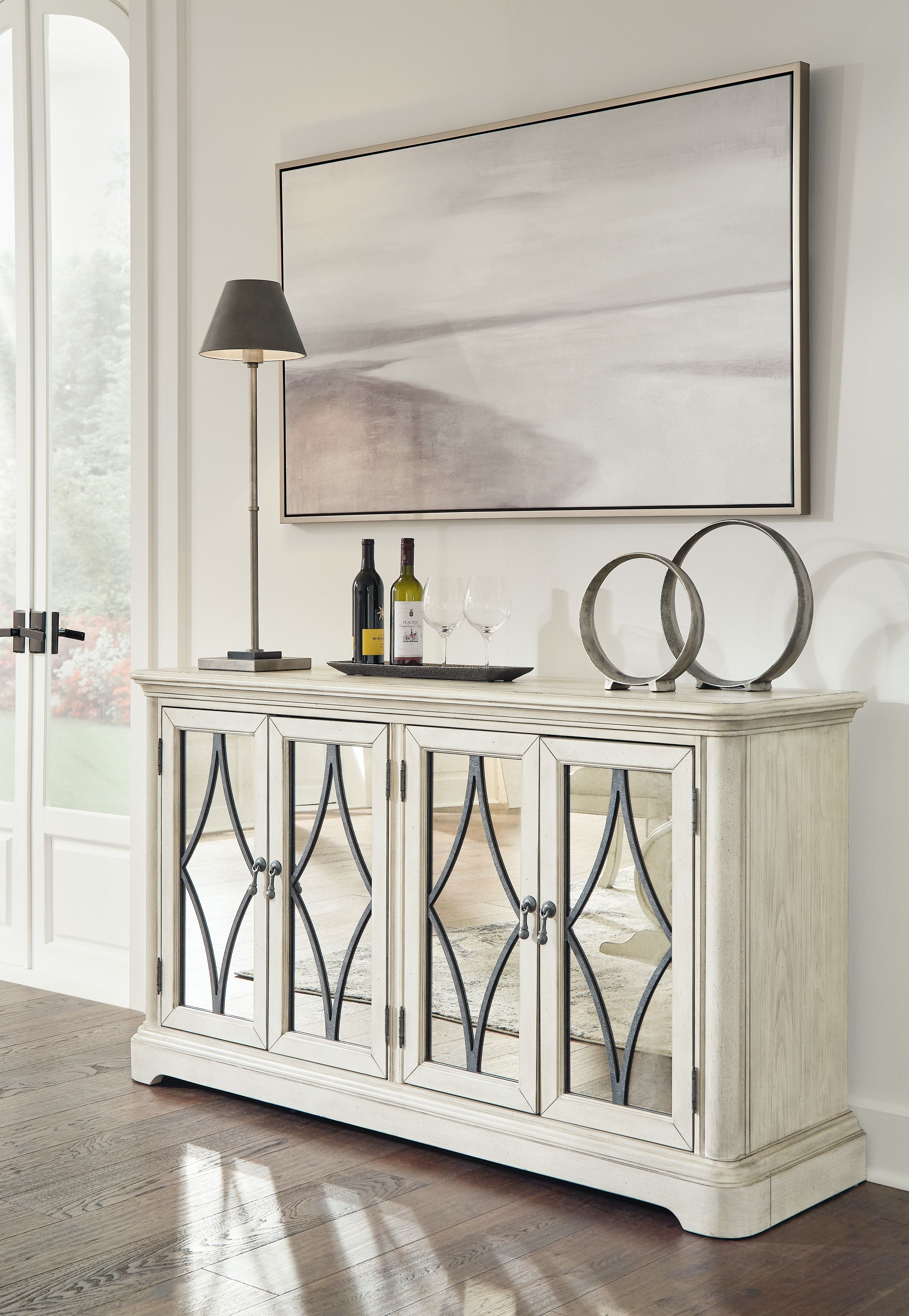 Signature Design by Ashley® Arlendyne - Antique White - Dining Room Server | Meri Furniture