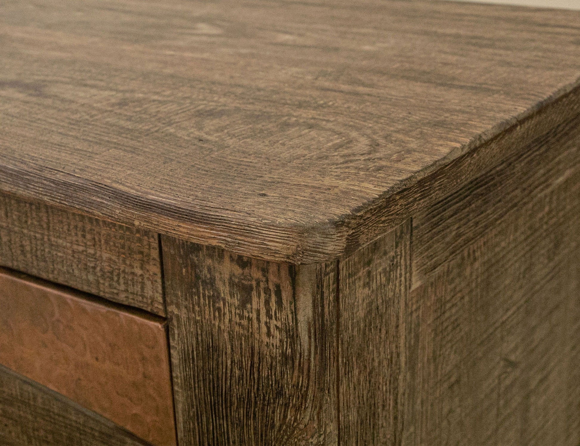 International Furniture Direct Blackburn - Nightstand - Charred Brown | Meri Furniture