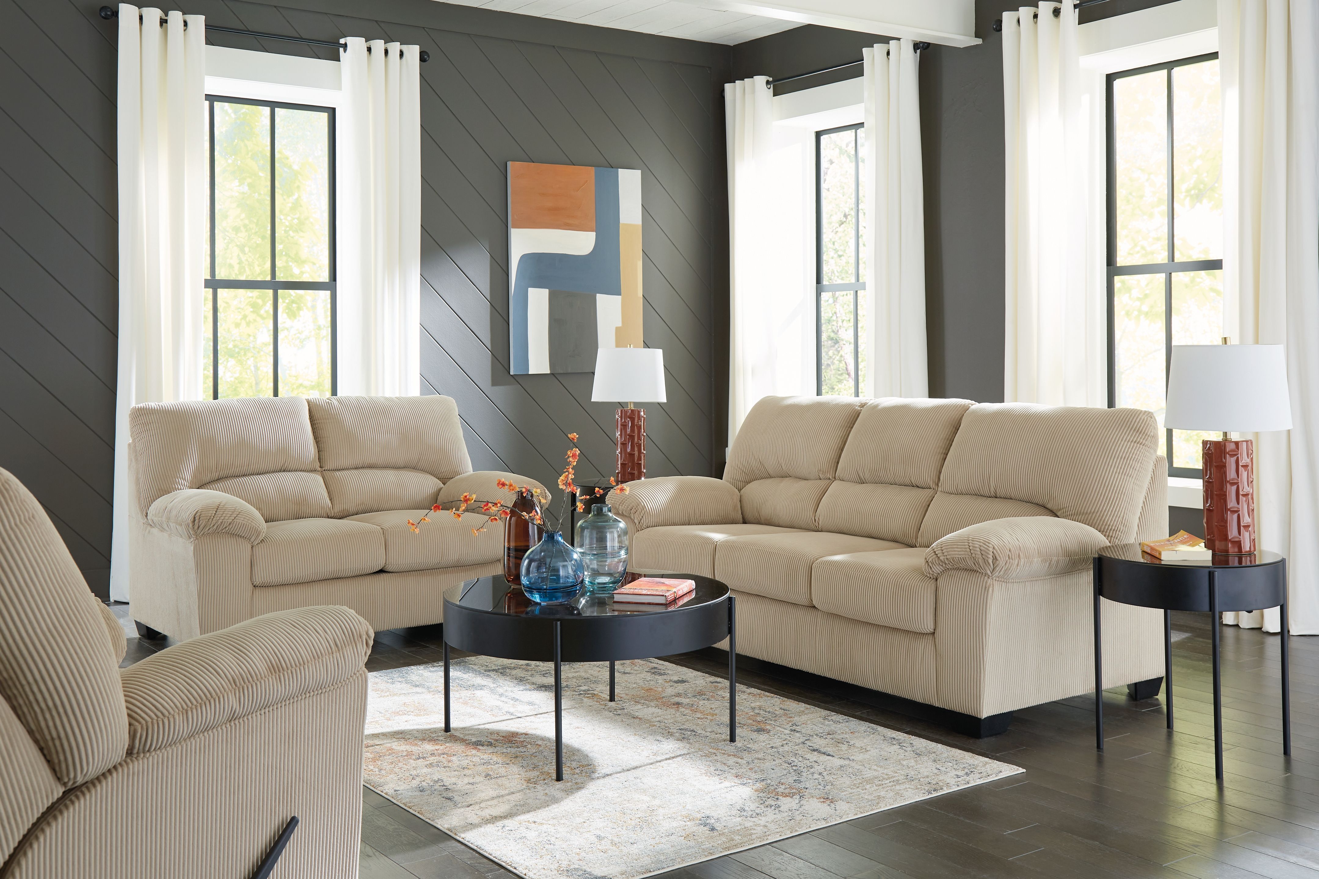 Signature Design by Ashley® Simplejoy - Living Room Set | Meri Furniture