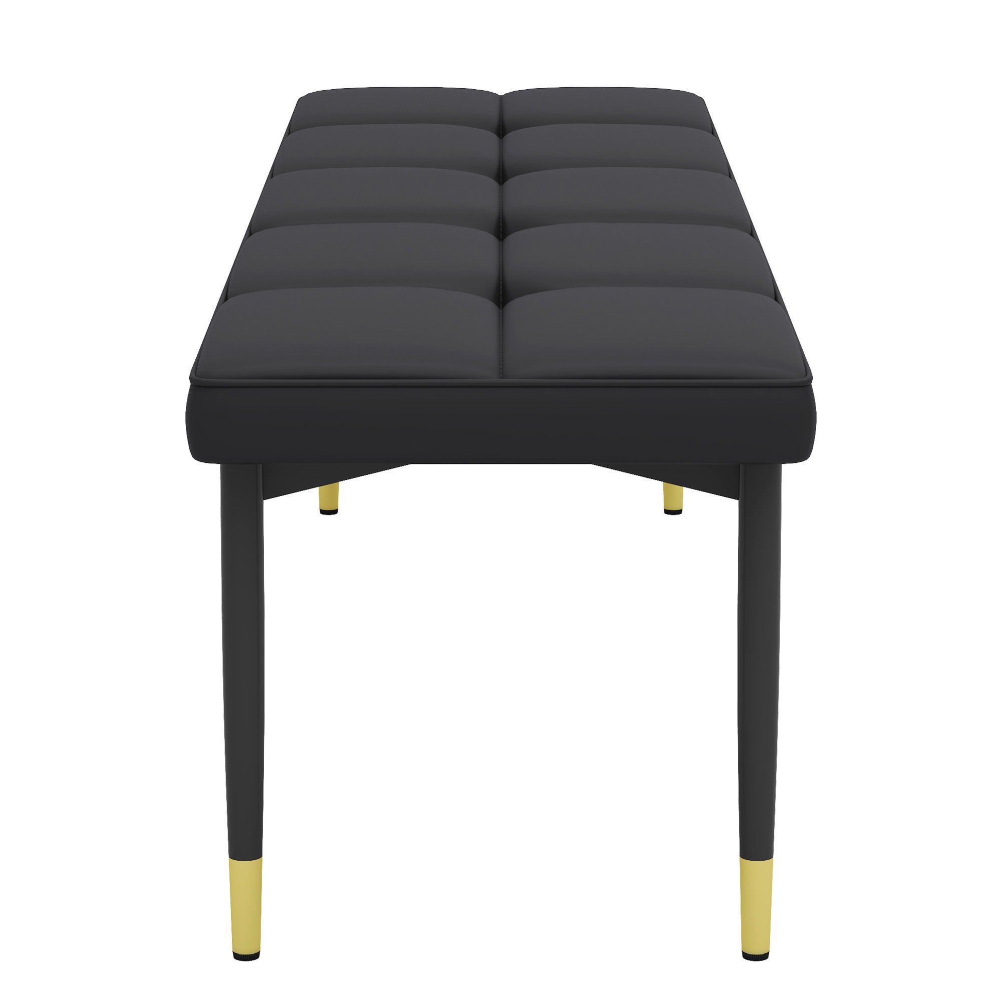 Multifunctional Shoe Bench With Faux Cushion - Black