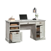 Home Office Executive Desk in White Plank