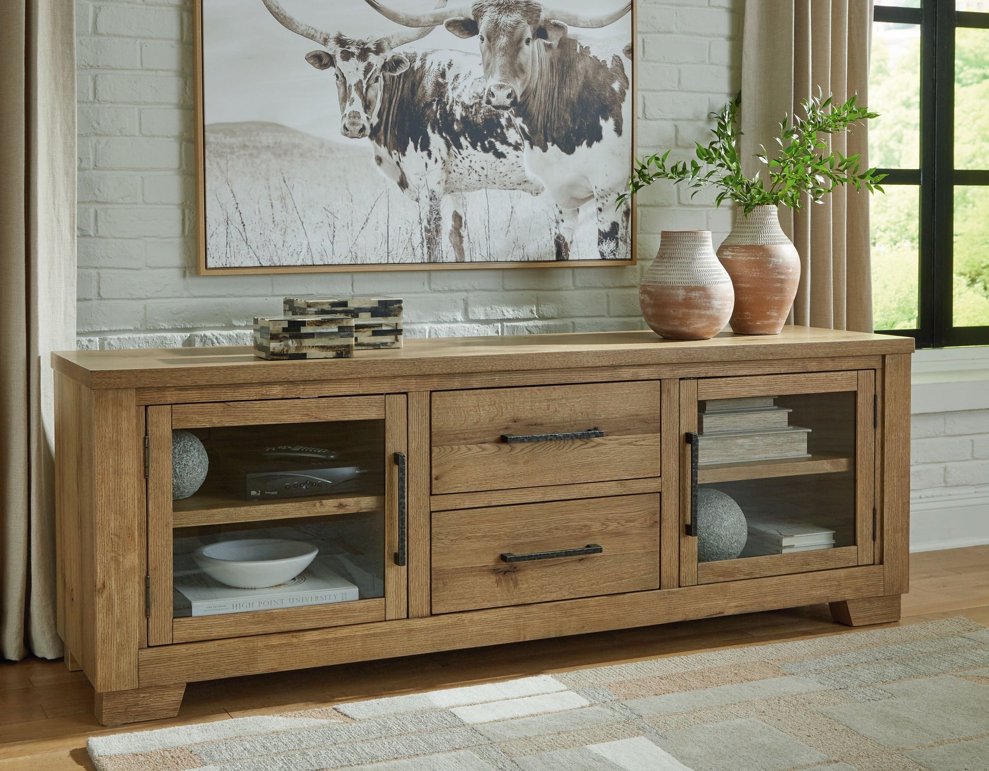 Signature Design by Ashley® Galliden - Extra Large TV Stand | Meri Furniture