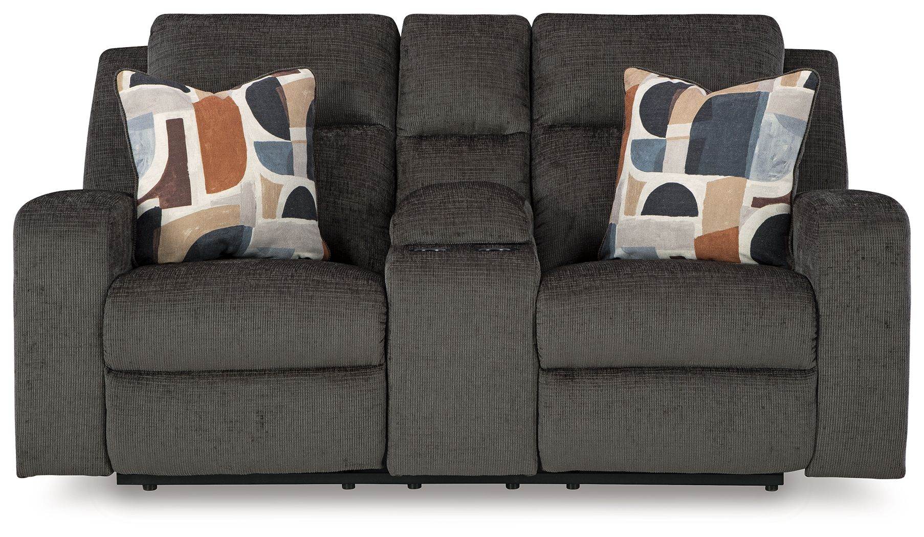 Signature Design by Ashley® Kanlow - Dbl Reclining Loveseat With Console | Meri Furniture