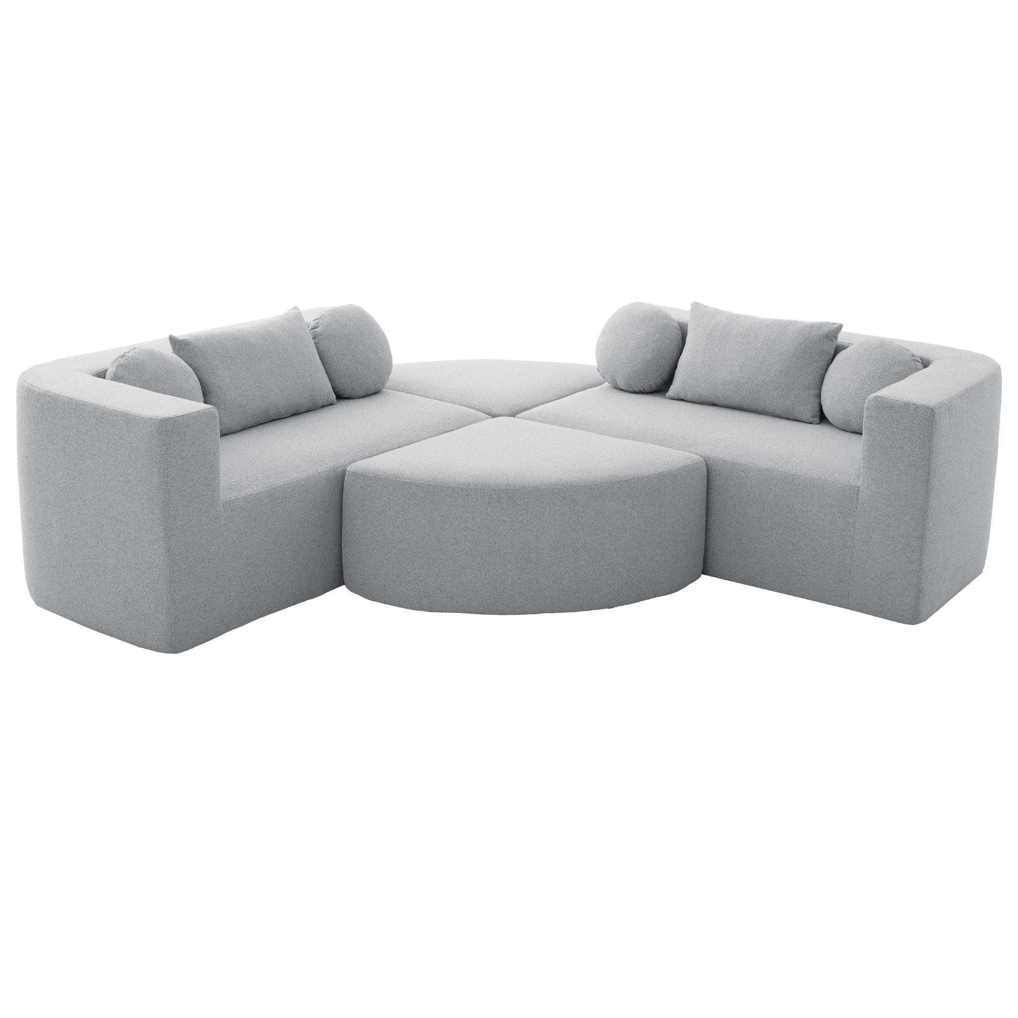 Boneless - Couch Modular Sectional Sofa With Deep Seating And Curved Design
