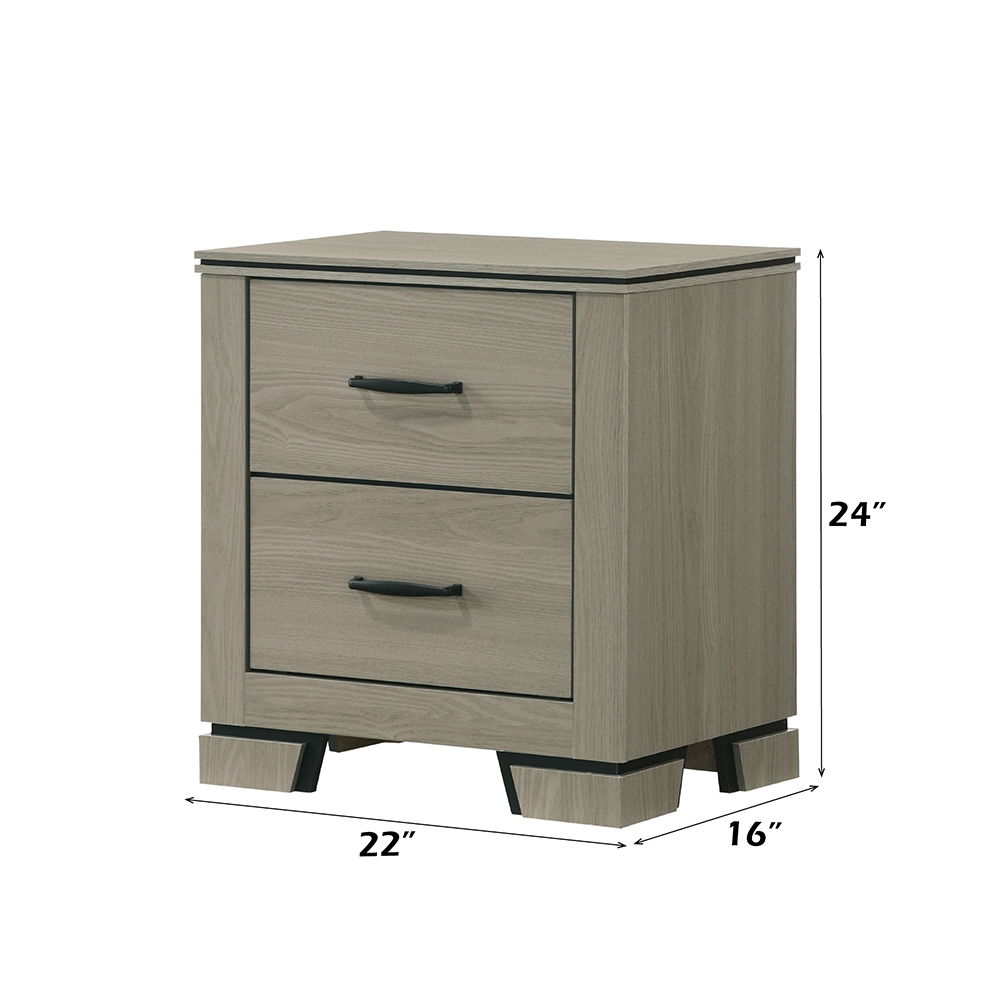 Joanna - Nightstand - Weathered Gray