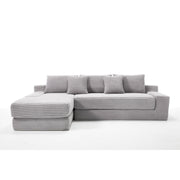 Modern L - Shaped Sectional Couch With Memory Foam