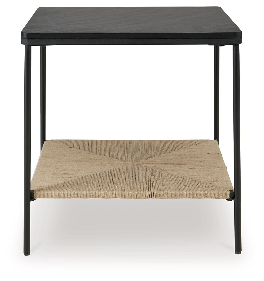 Signature Design by Ashley® Minrich - Black / Natural - Accent Table | Meri Furniture