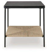 Signature Design by Ashley® Minrich - Black / Natural - Accent Table | Meri Furniture