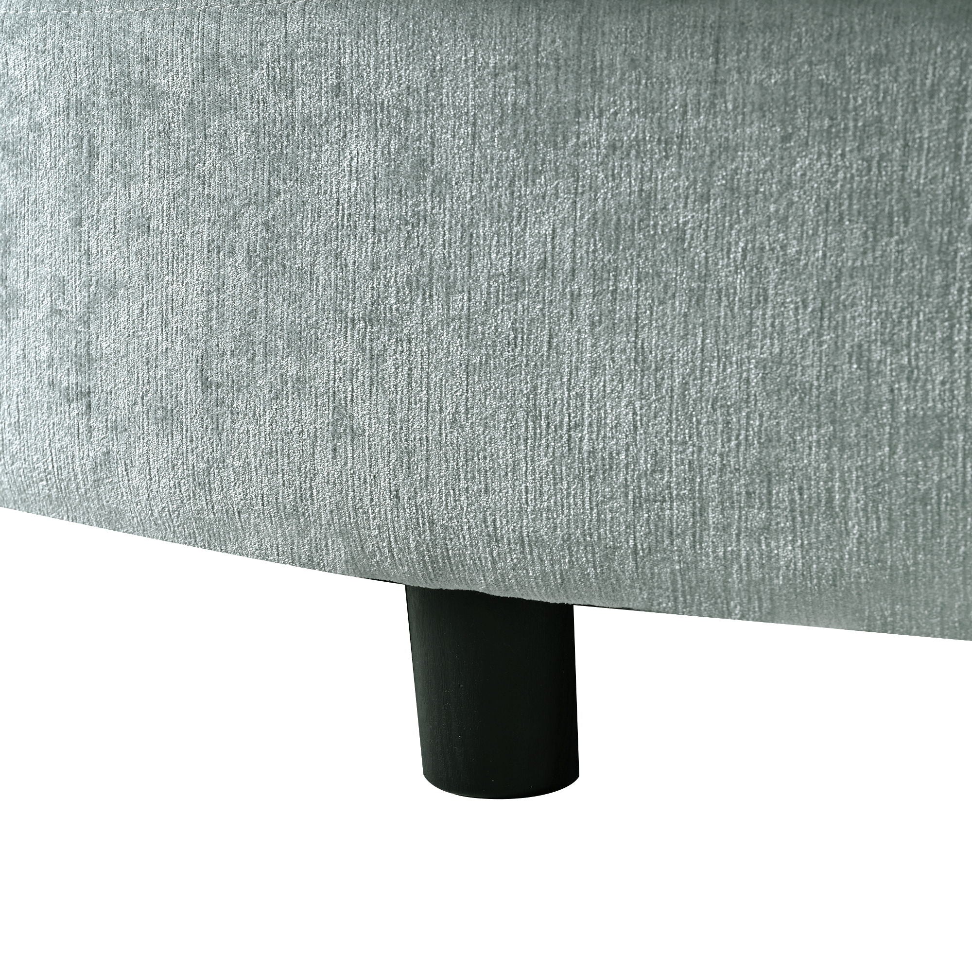 Modern Chaise Lounge Upholstered Sofa Couch With Tufted Seat And Detachable Pillows For Living Room