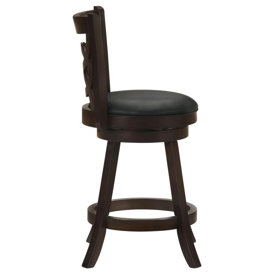 Coaster Fine Furniture Calecita - Wood Swivel Counter Stool (Set of 2) | Meri Furniture