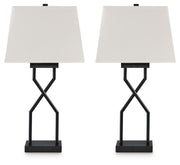 Brookthrone - Metal Table Lamp (Set of 2) - Black