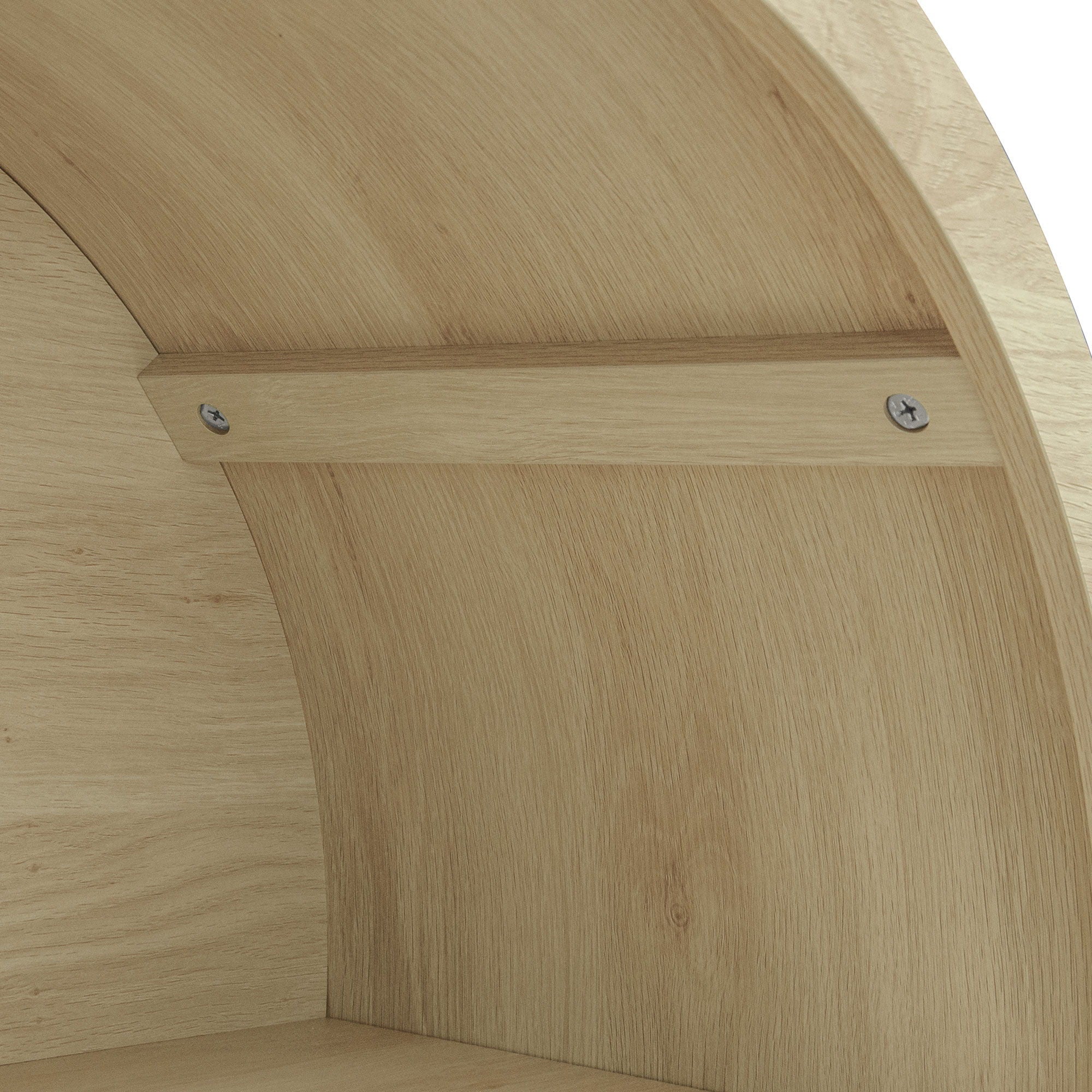 Tall Arched Kitchen Pantry, Arched Storage Display Cabinet With 2 Drawers & Adjustable Shelves, Rattan Door Versatile Storage Cabinet For Kitchen, Dining Room - Natural