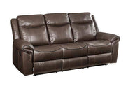 ACME Lydia - Sofa - Brown Leather Aire | Meri Furniture