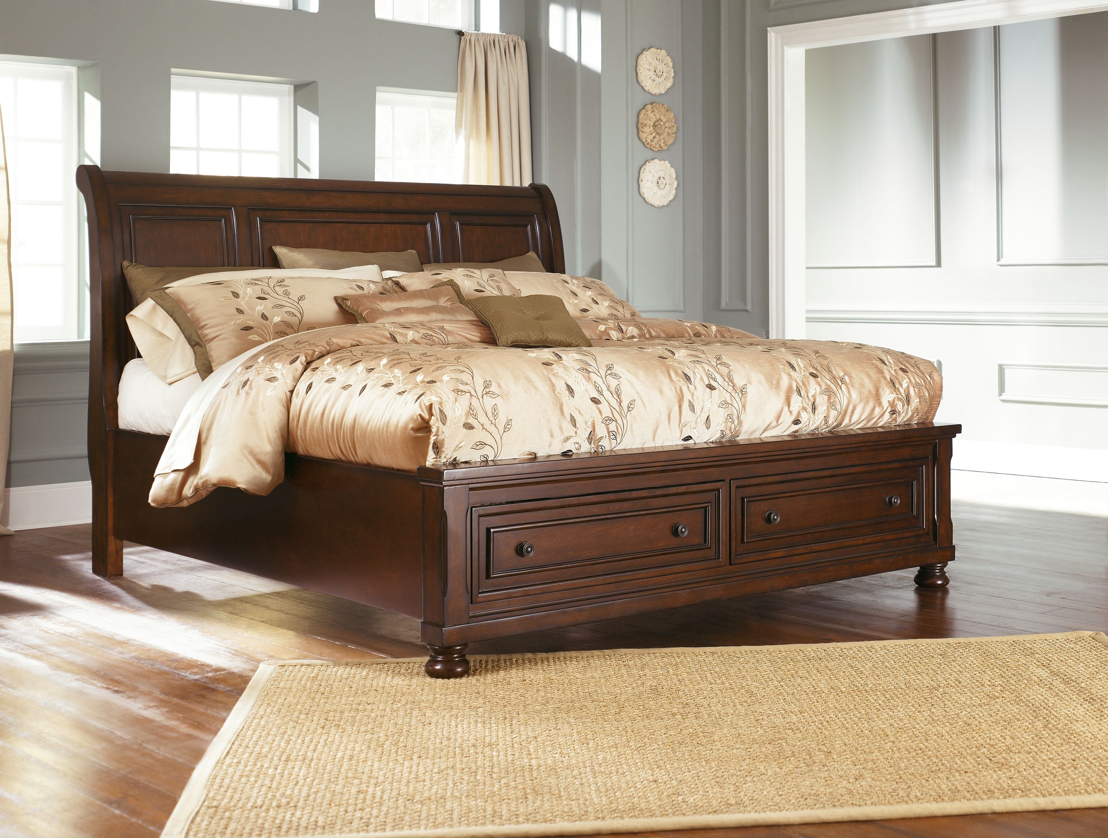 Millennium® by Ashley Porter - Sleigh Bed | Meri Furniture
