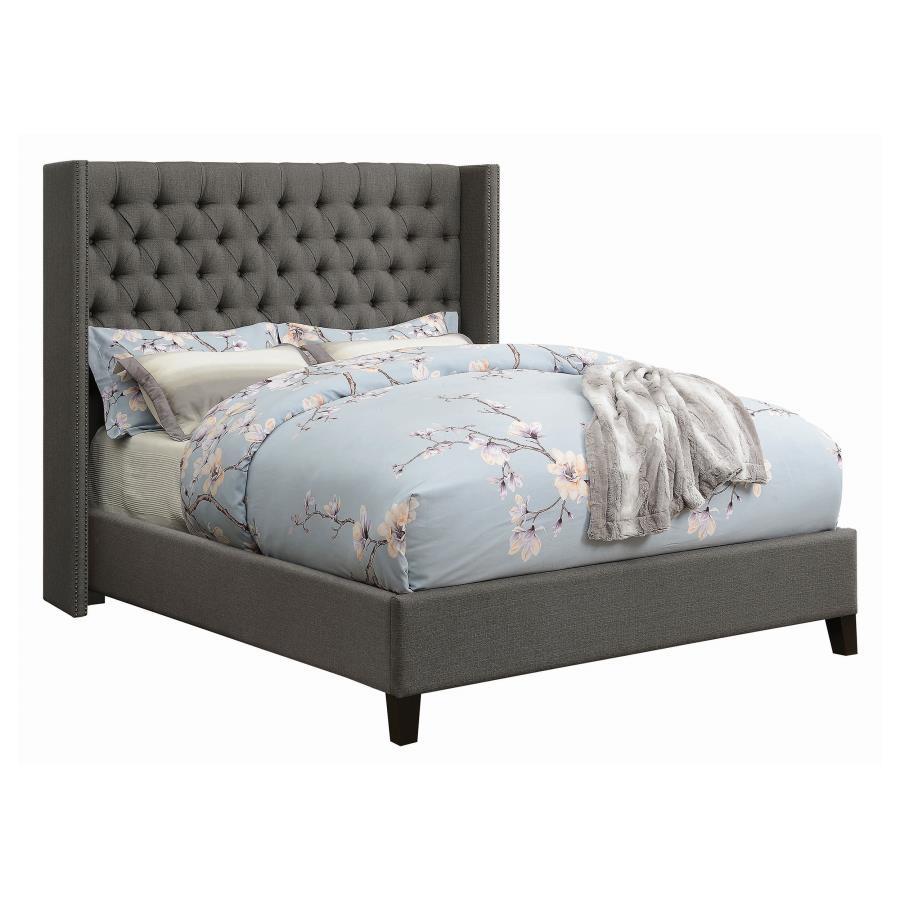 Coaster Fine Furniture Bancroft - Upholstered Wingback Bed | Meri Furniture