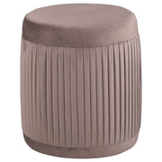 Coaster Fine Furniture Tovar - Round Upholstered Ottoman - Mauve | Meri Furniture