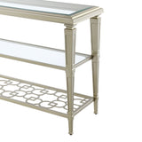 ACME Zaba - End Table - Glass Top & Silver | Meri Furniture