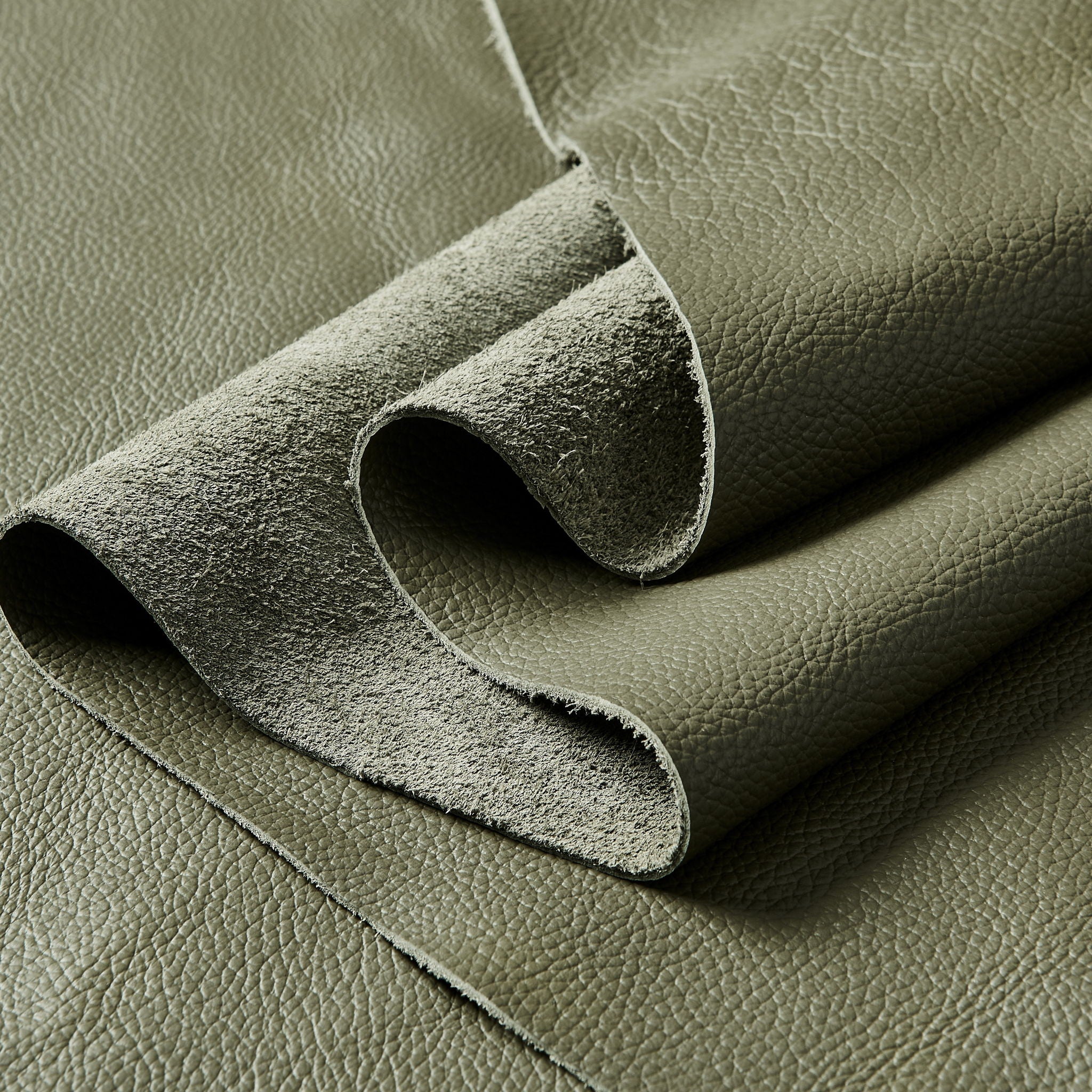Large - Arm Upholstery Modular Sectional With Custom Configuration - Olive Green