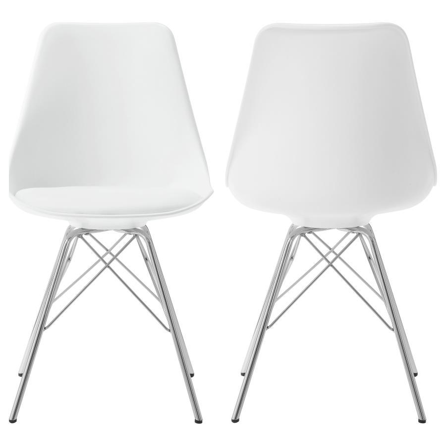 Coaster Fine Furniture Juniper - Polypropylene Dining Side Chair (Set of 2) | Meri Furniture
