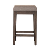 Arrowcreek - Upholstered Console Stool - Dark Brown