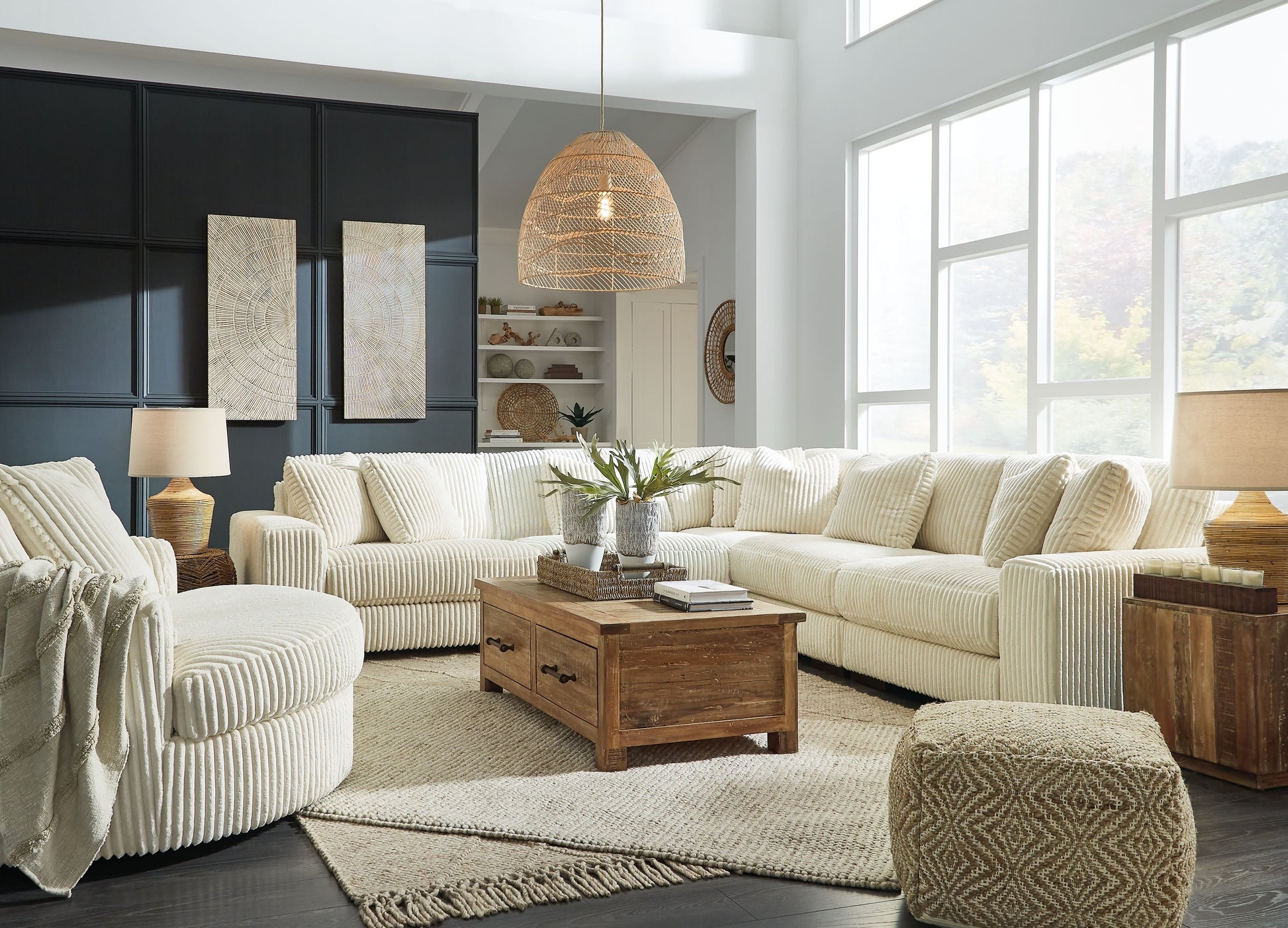 Signature Design by Ashley® Lindyn - Corner Chair | Meri Furniture