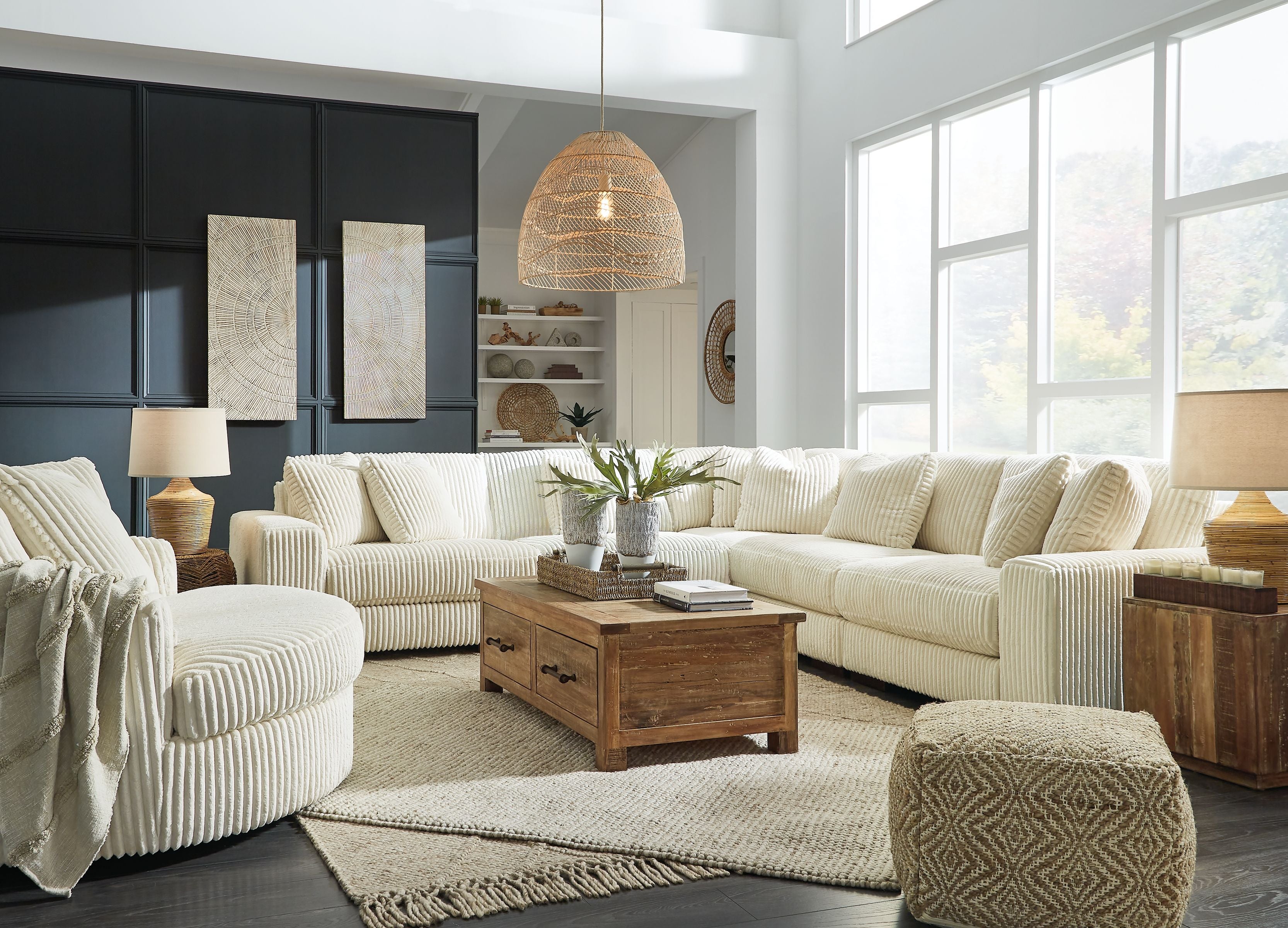 Signature Design by Ashley® Lindyn - Corner Chair | Meri Furniture