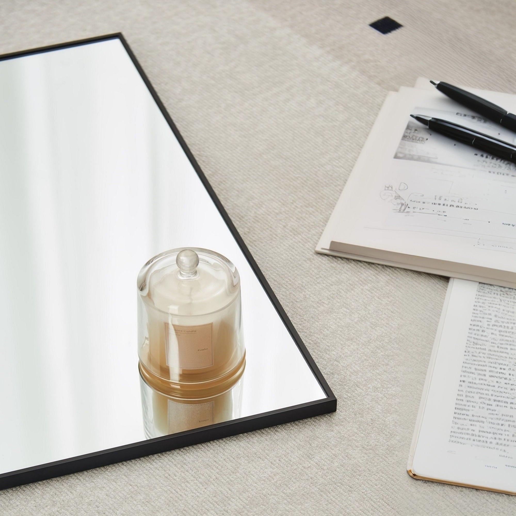 Modern Full Length Mirror With High Definition Shatter Proof Glass And Aluminum Alloy Frame