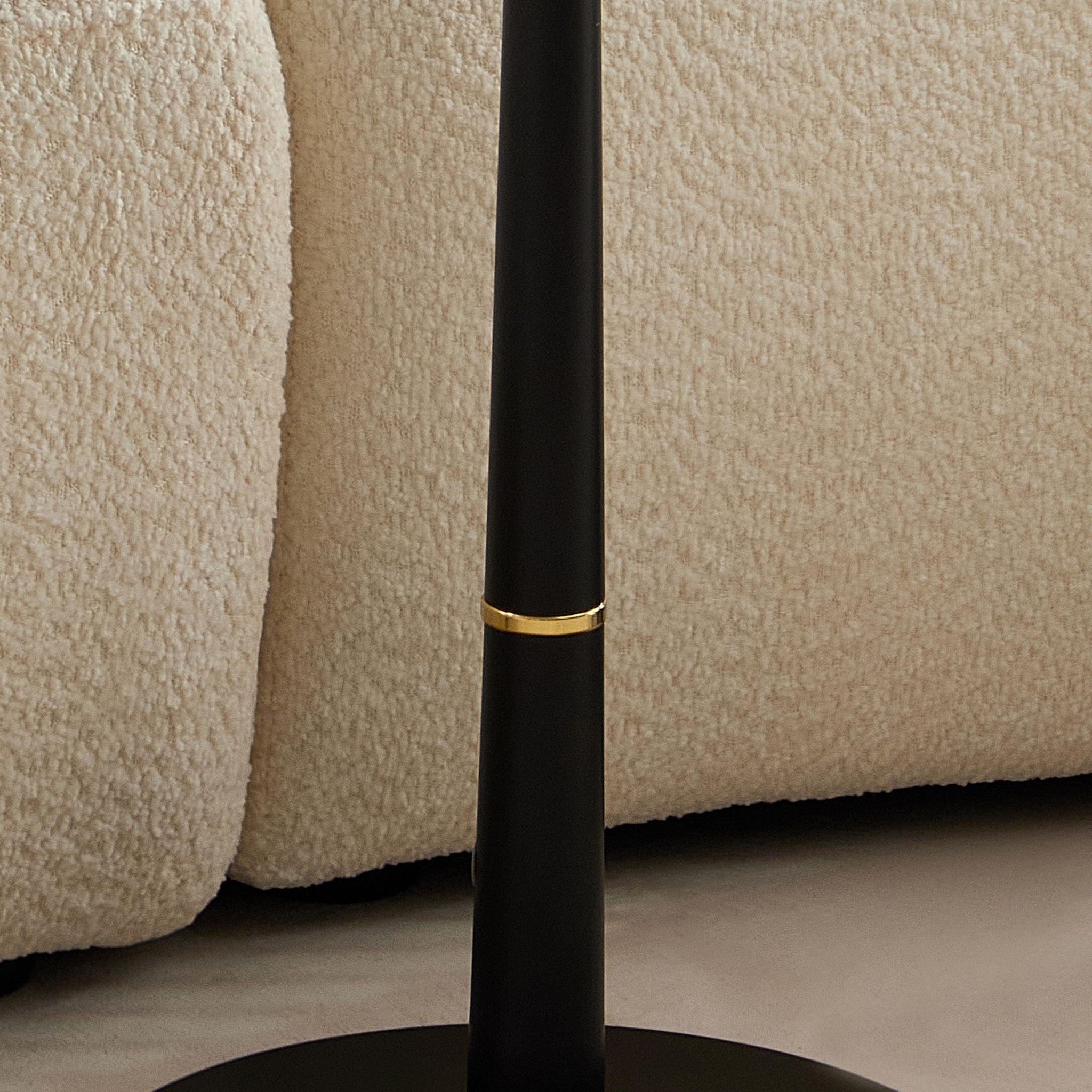 Modern Square Coffee Table And Computer Desk - Black / Gold