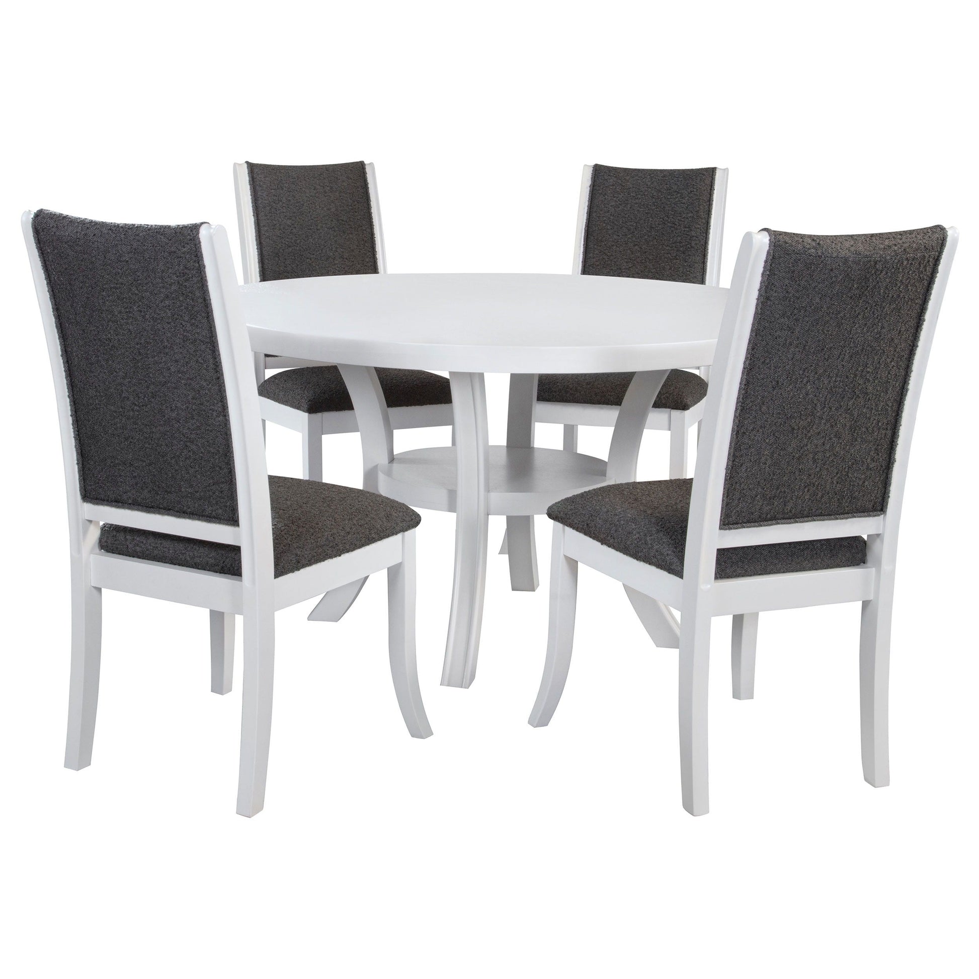 Coaster Fine Furniture Judd - Round Wood Dining Table Set | Meri Furniture