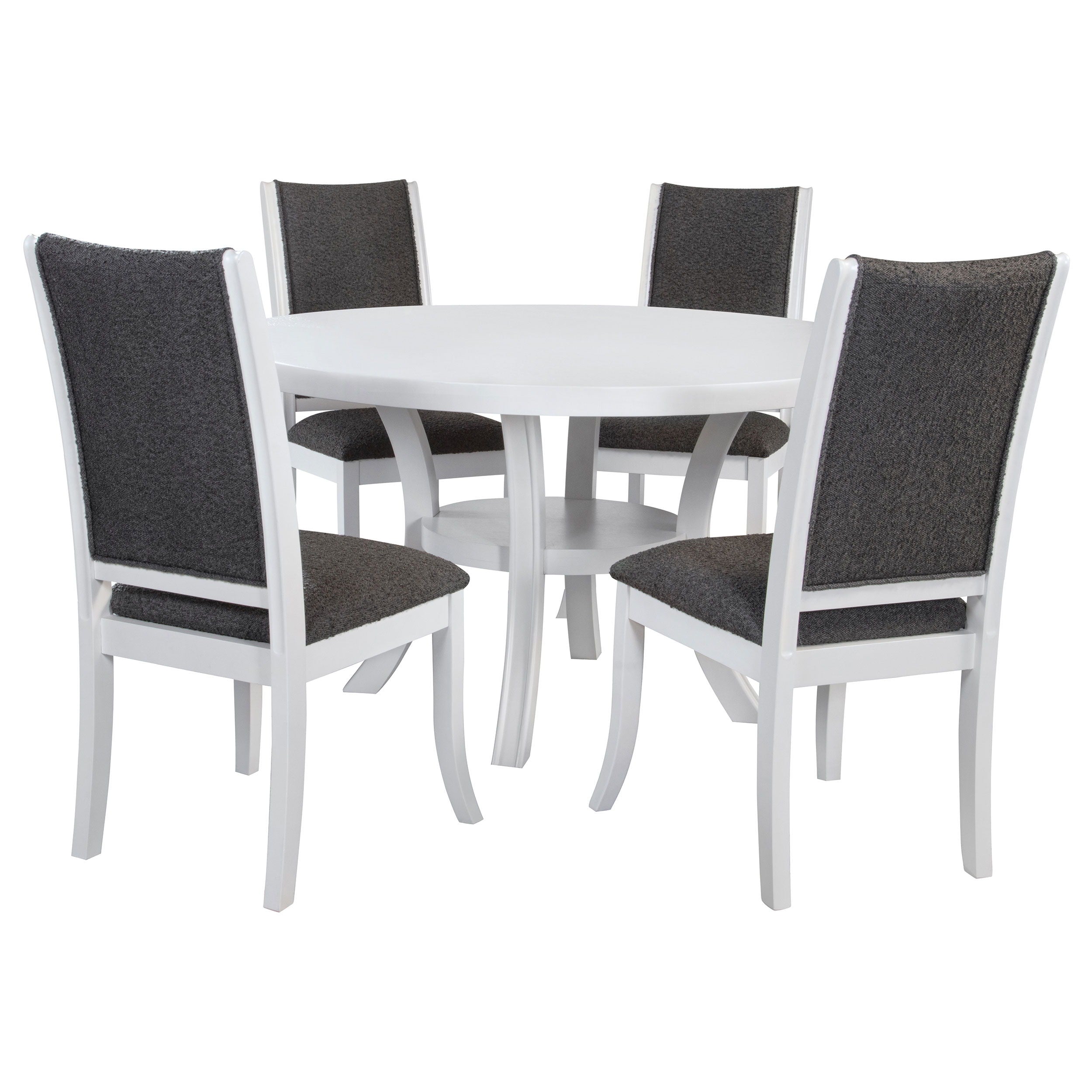 Coaster Fine Furniture Judd - Round Wood Dining Table Set | Meri Furniture