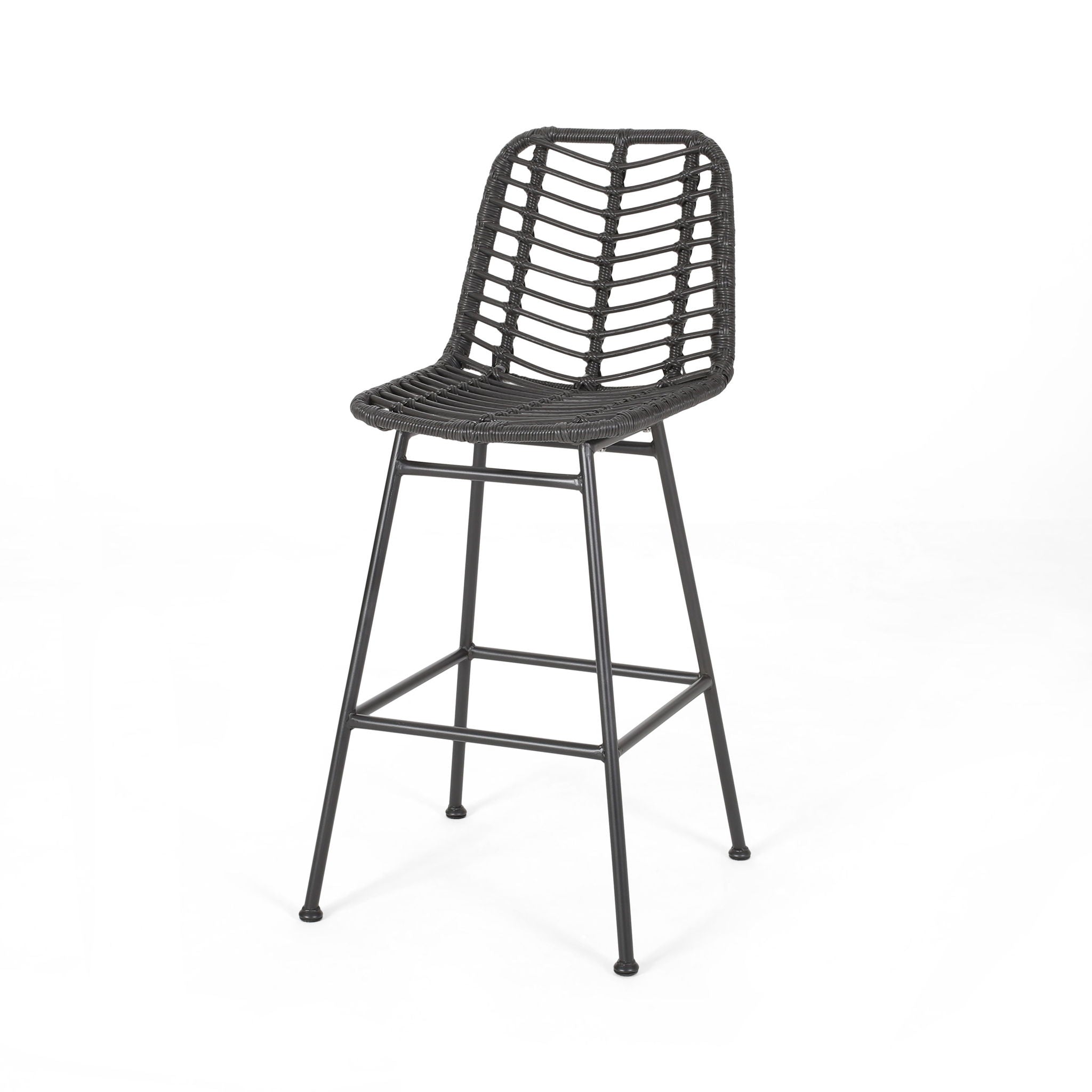 Sawtelle - Outdoor Wicker Barstools (Set of 2)